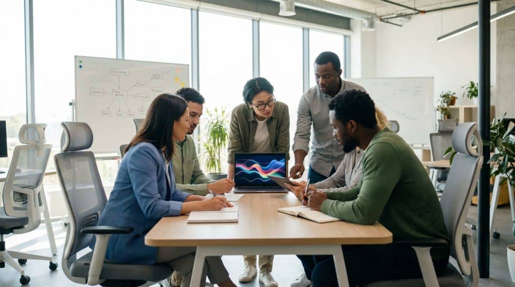 personne autour d'une table entrain de réfléchir à Comment se faire financer une formation en esthétique